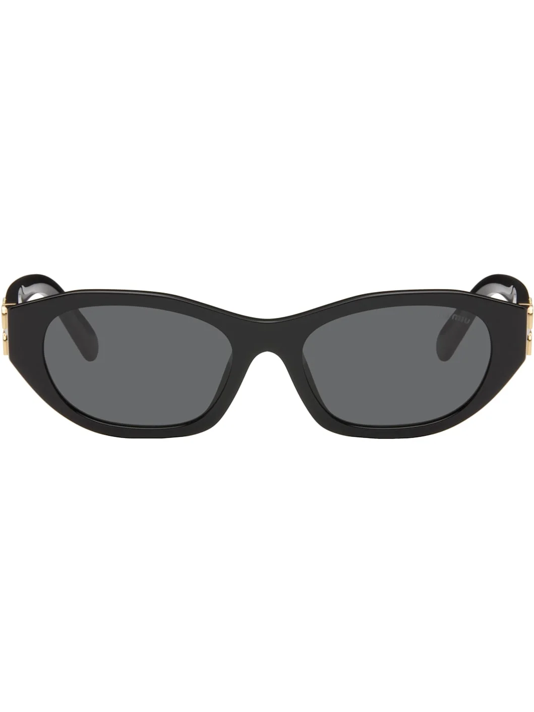 Black Classic Subtle Cateye Sunglasses - 1
