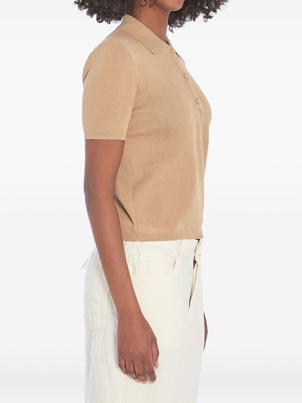 cotton-blend polo shirt - 2