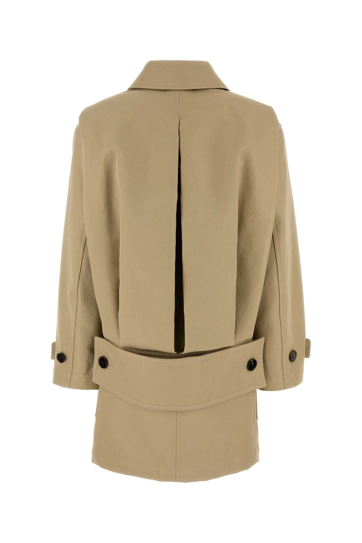 Gucci Women Beige Drill Overcoat - 2