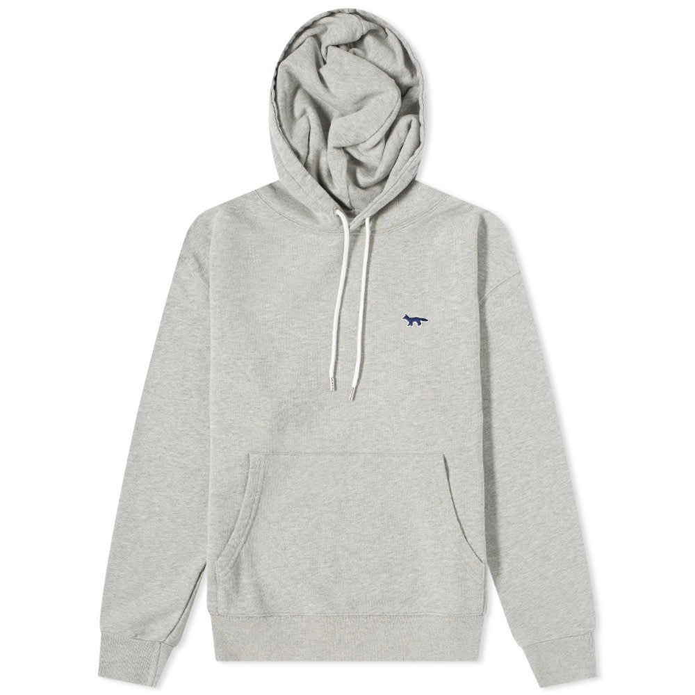 Maison Kitsuné Navy Fox Patch Classic Popover Hoody - 1