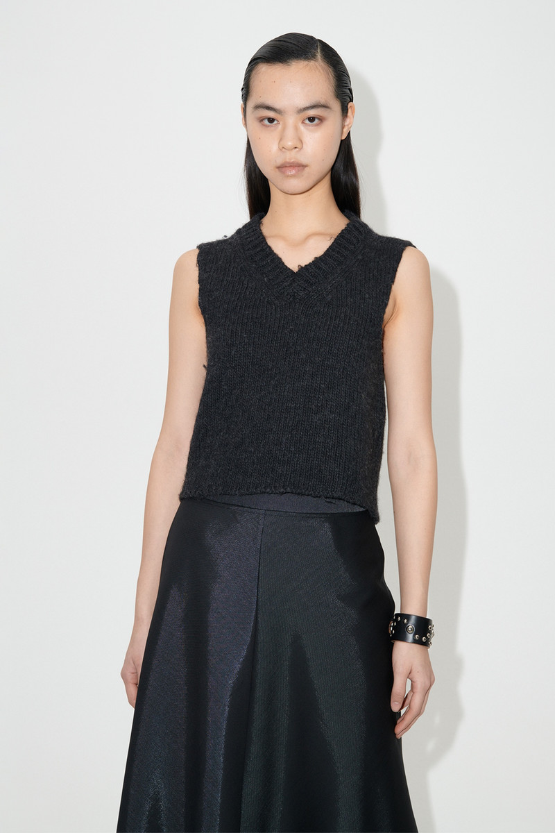 Our Legacy Intact Vest Shadow Black Funky Acrylic outlook