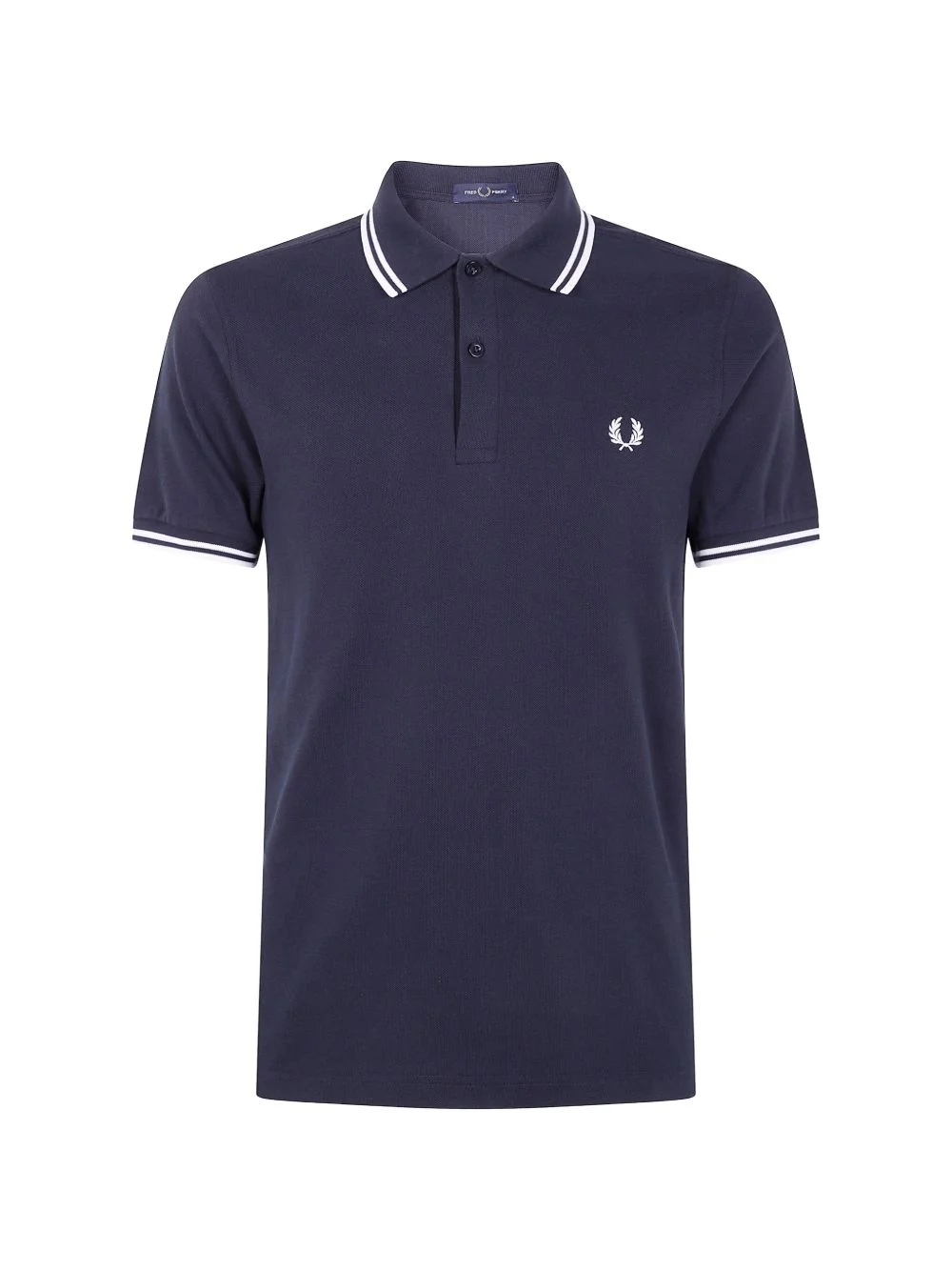 tipped laurel polo T-shirt - 1