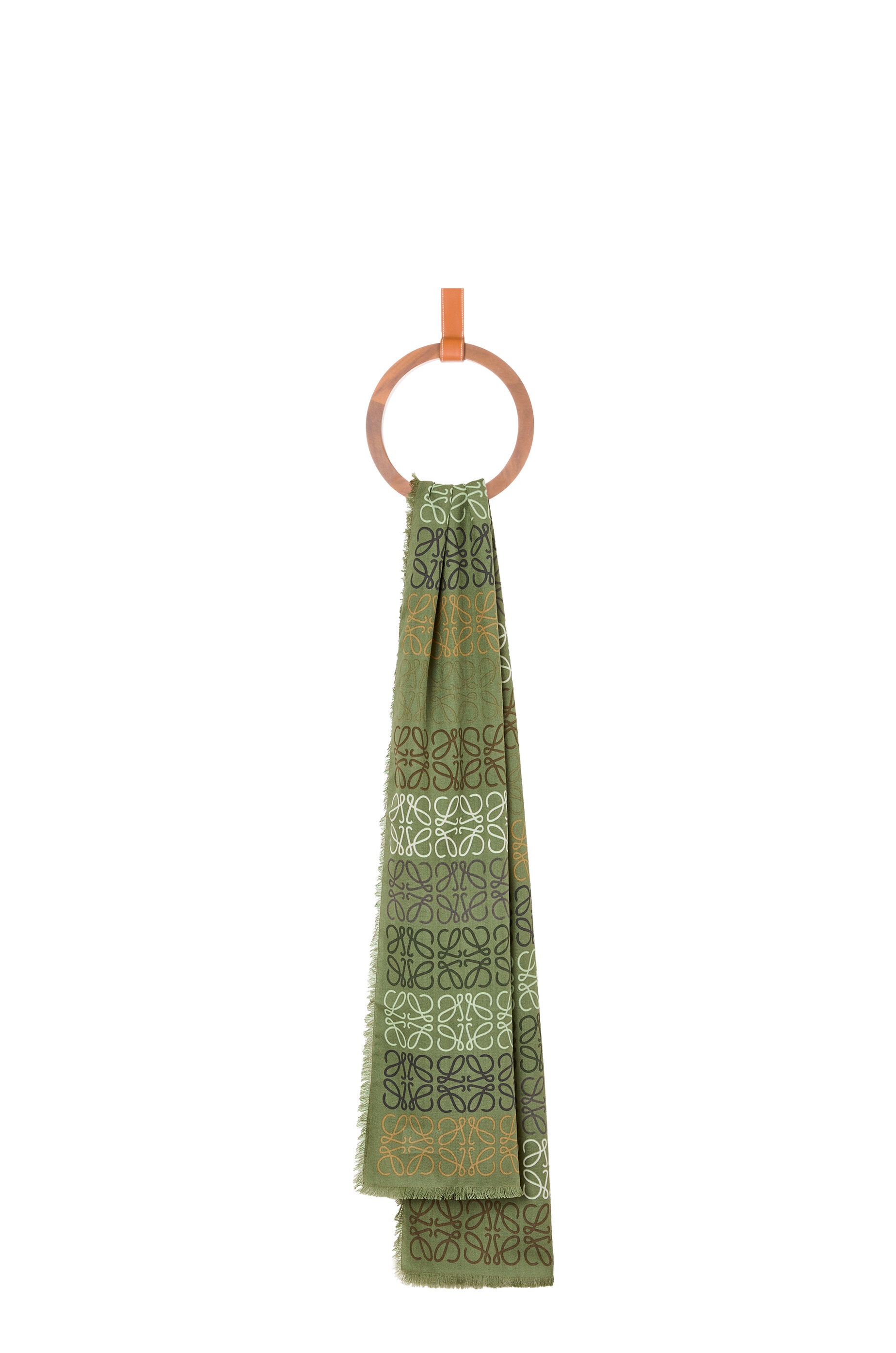 Anagram lines scarf in wool and cashmere - 1