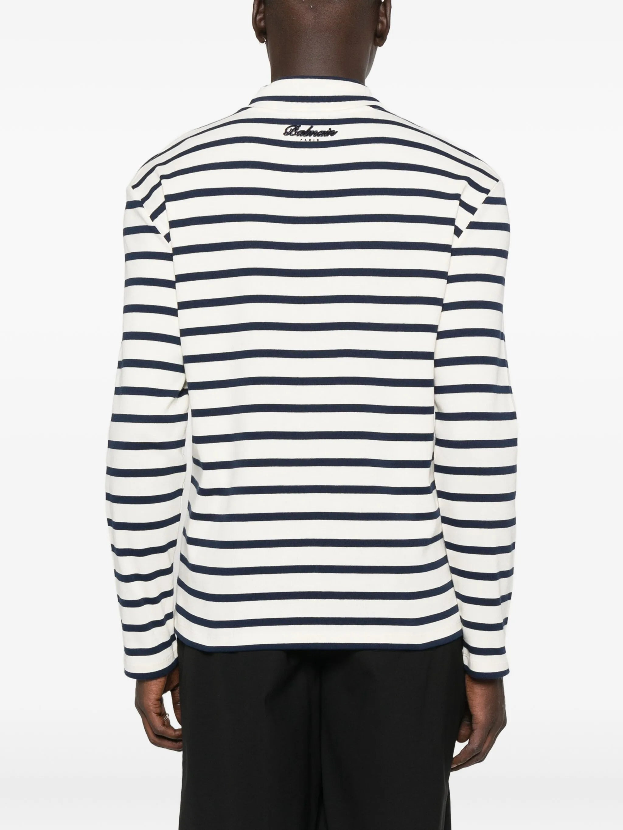 Balmain Striped Long-sleeve T-shirt - 3