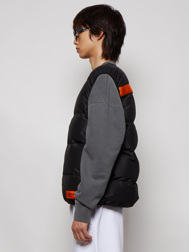 Logo Tape Nylon Padded Vest Black 4