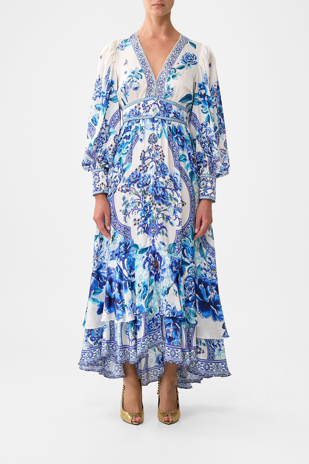LONG BUTTON FRONT DRESS - 2