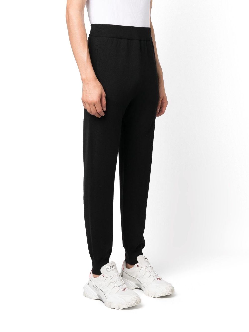 INTARSIA-KNIT LOGO TRACK PANTS - 3