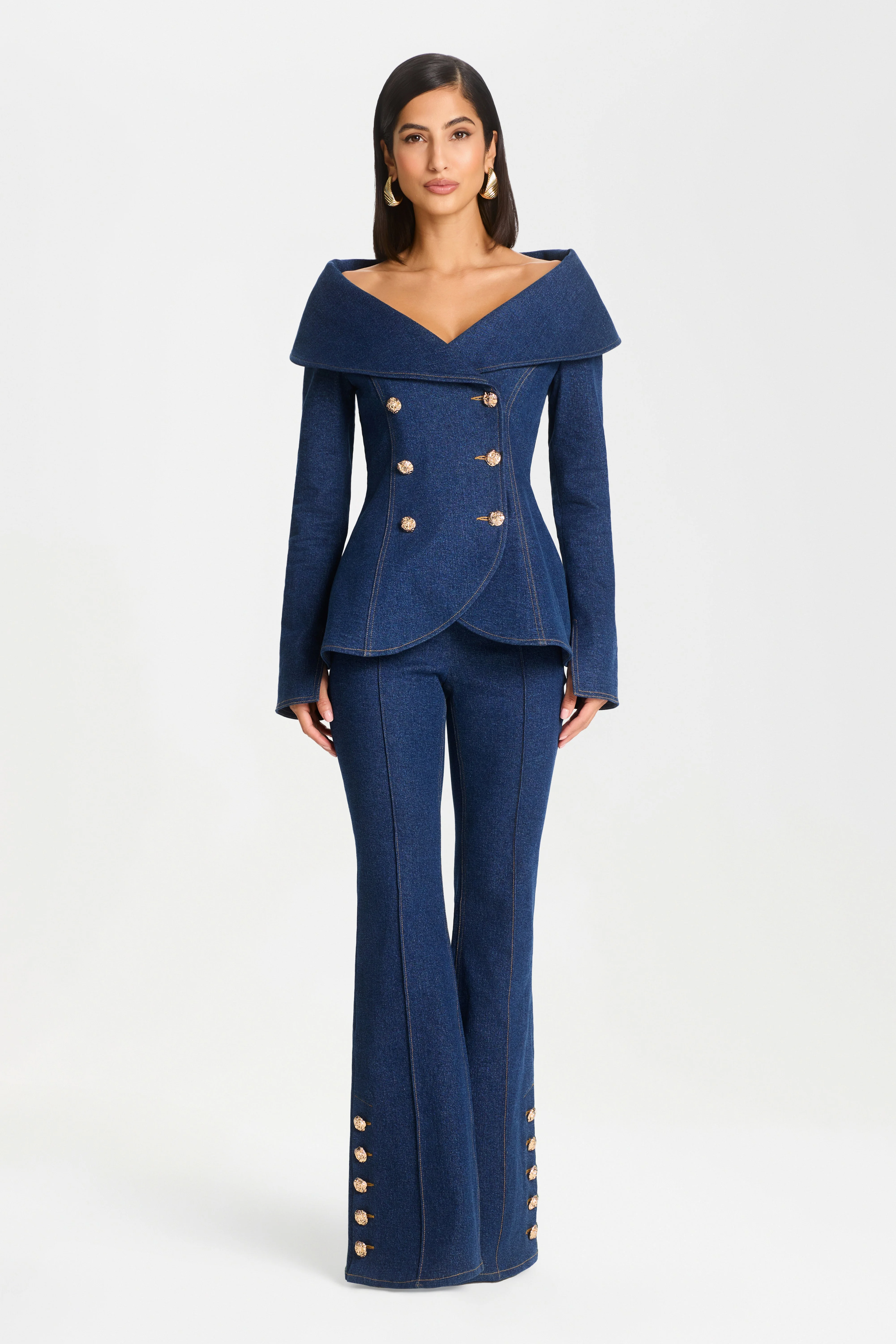 Kendra Dark Denim Pants - 1