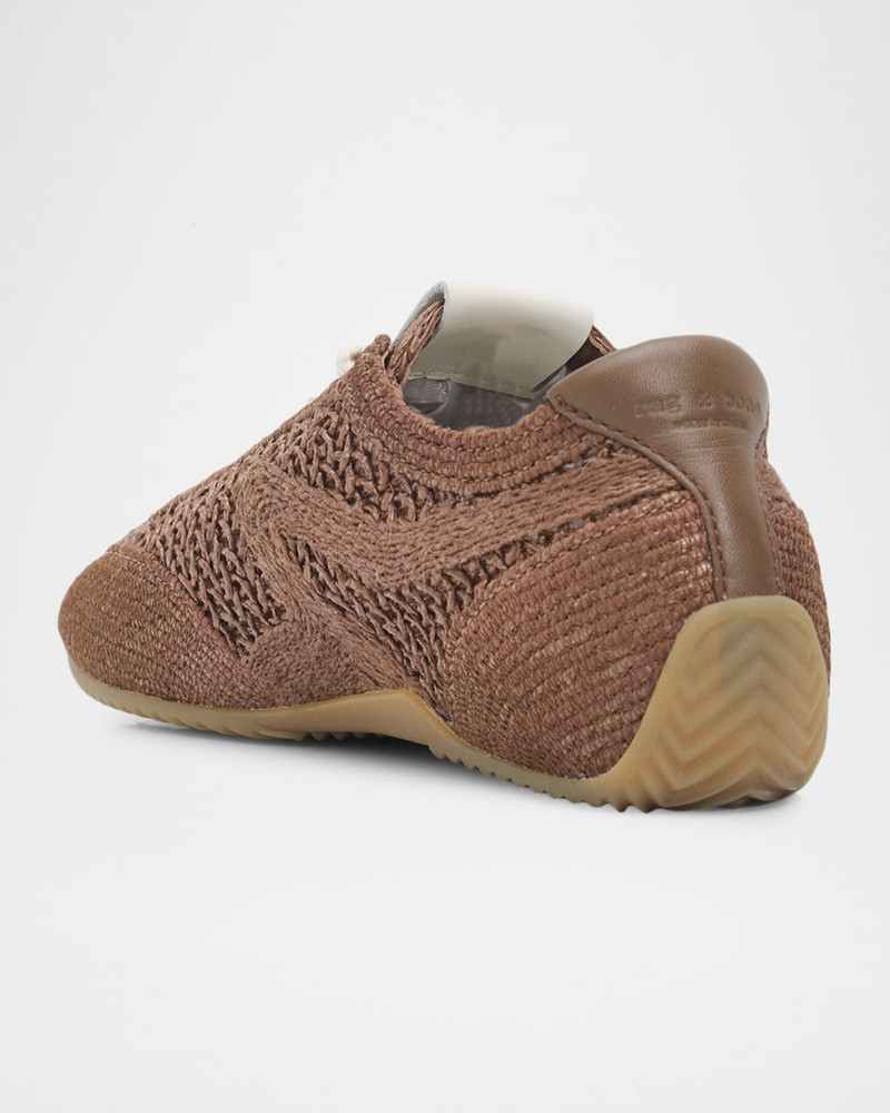 rag & bone Retro Runner Slim Raffia Sneakers outlook