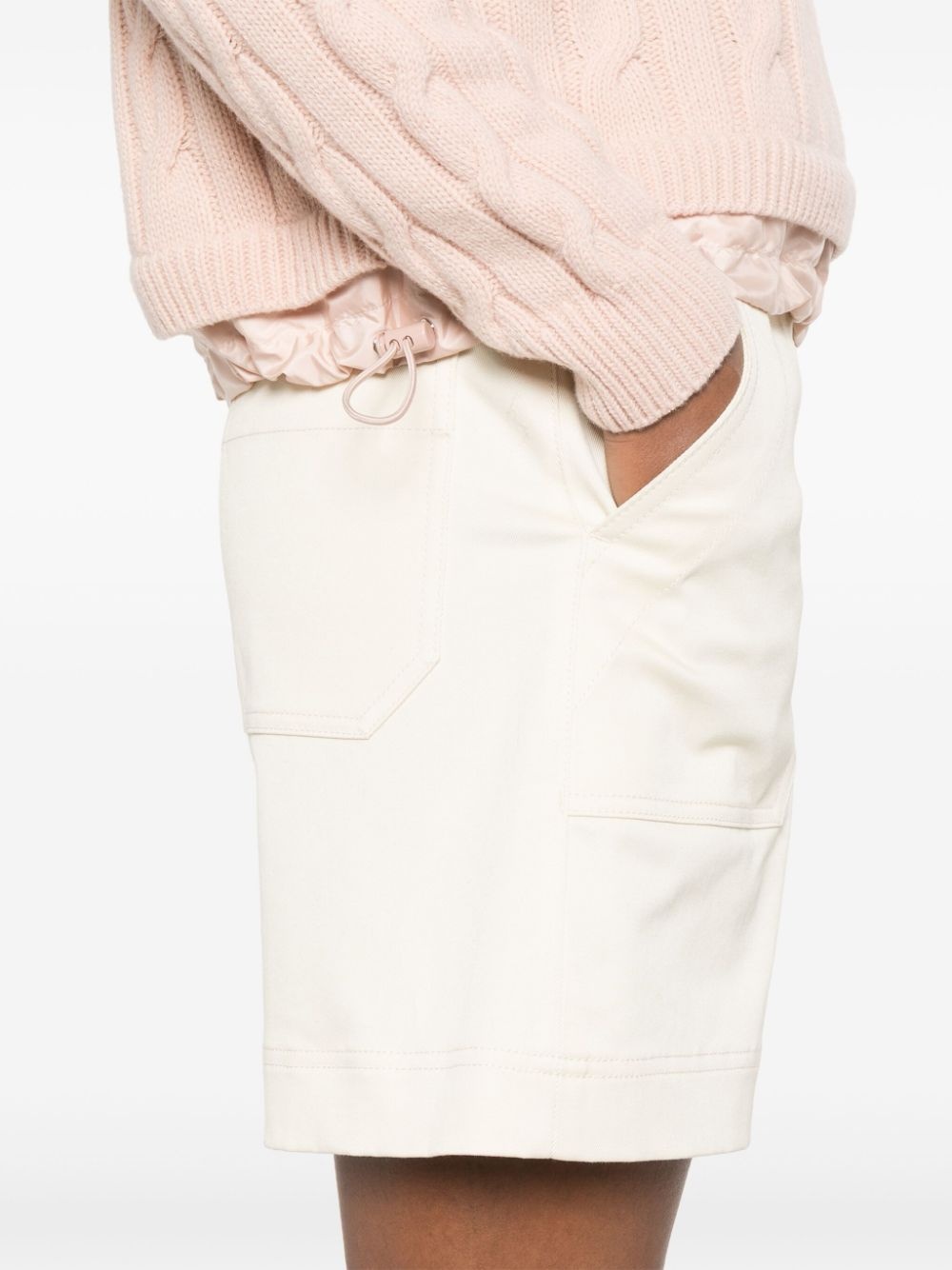 gabardine-weave shorts - 5