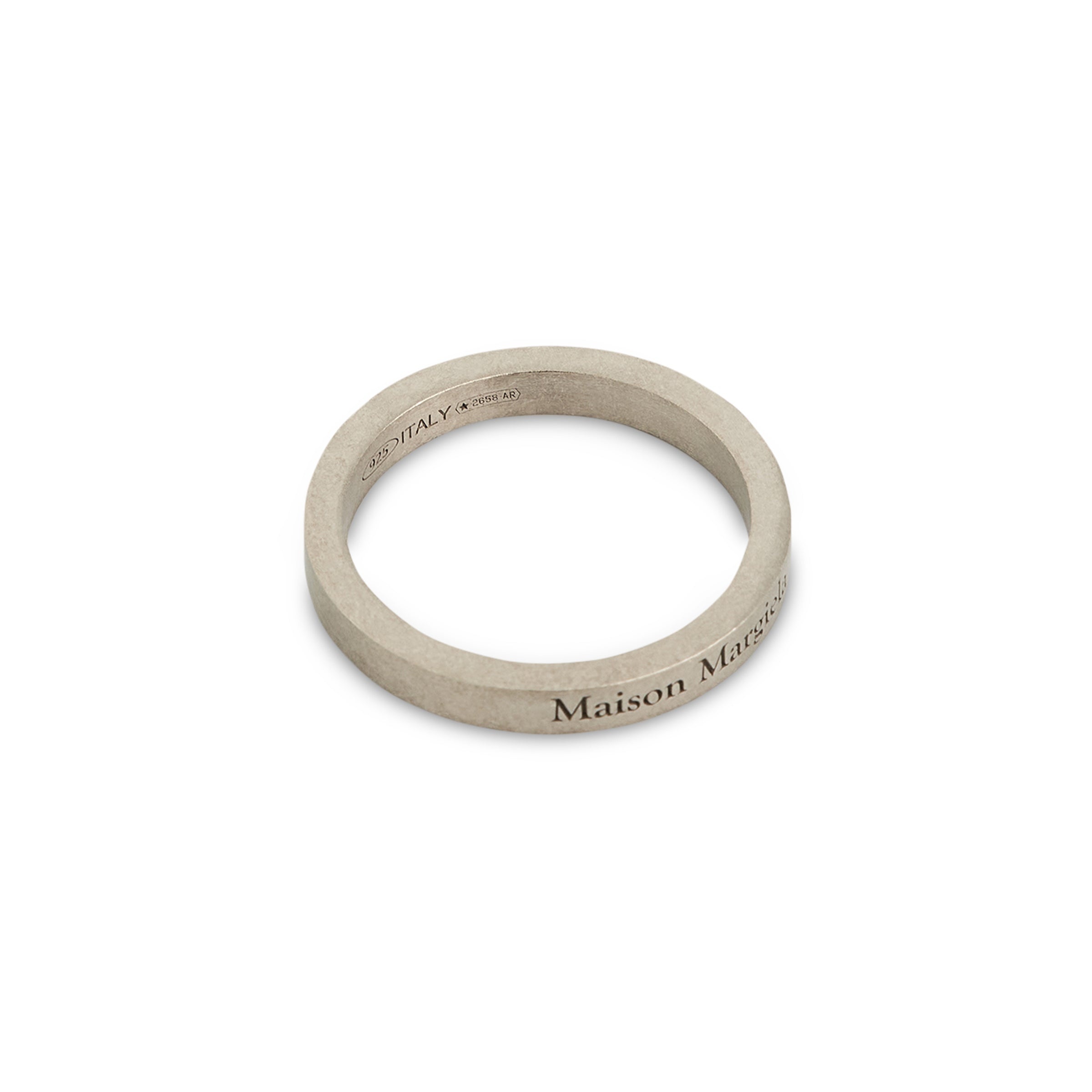 Margiela Logo Ring in Silver - 2