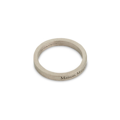 Maison Margiela Margiela Logo Ring in Silver outlook