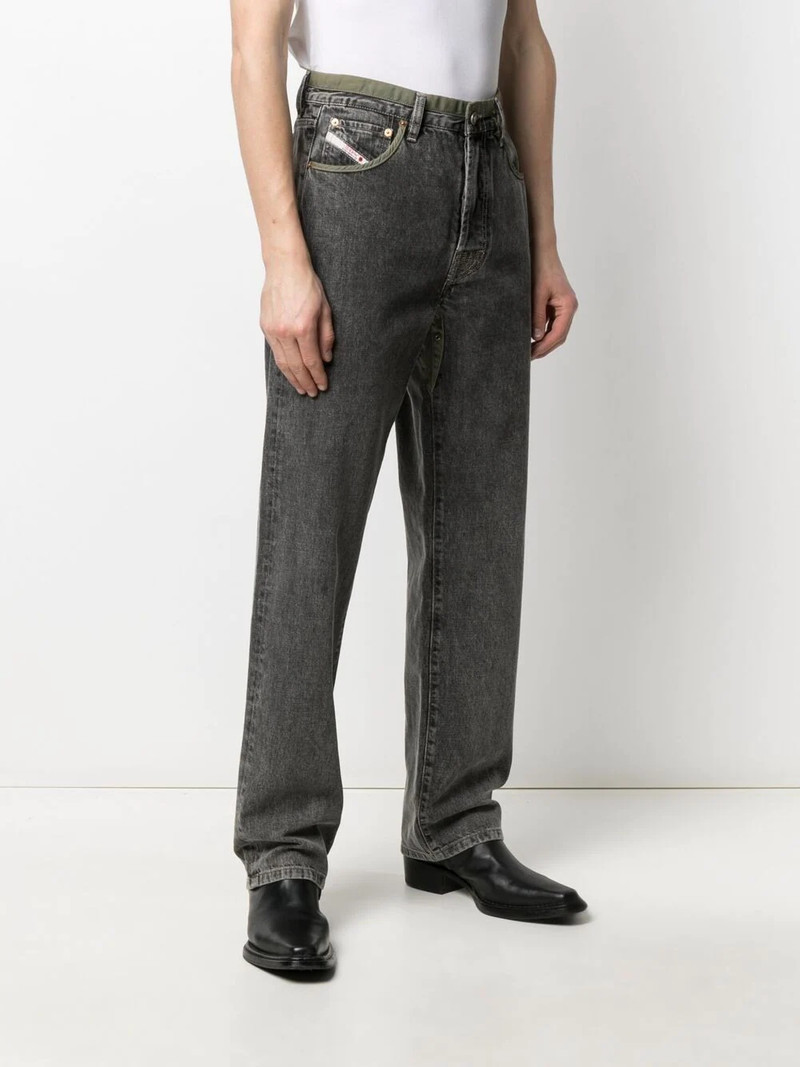 mid-rise straight-leg jeans 3
