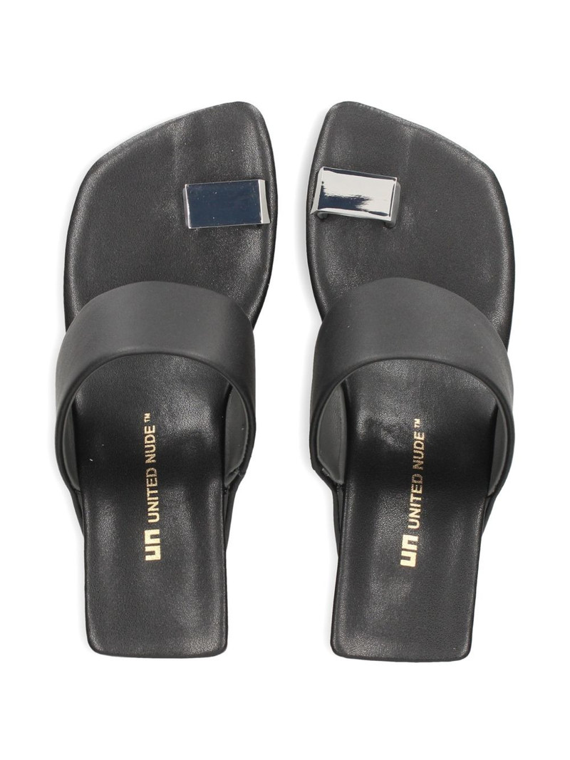 UNITED NUDE Loop Toe Hi architectural-heel toe-ring sandals outlook