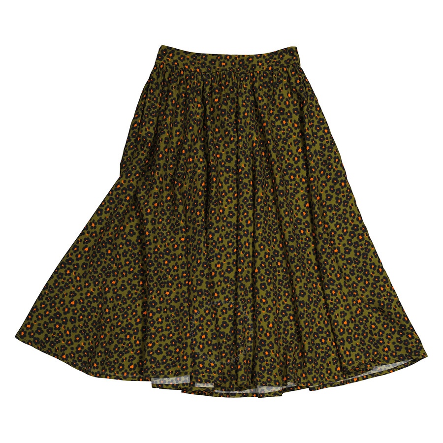 Kenzo Ladies Khaki Ditsy Floral Print Midi Skirt - 2