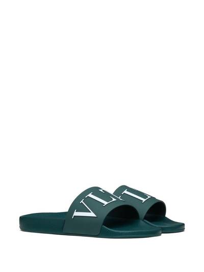 Valentino VLTN embossed slide sandals outlook