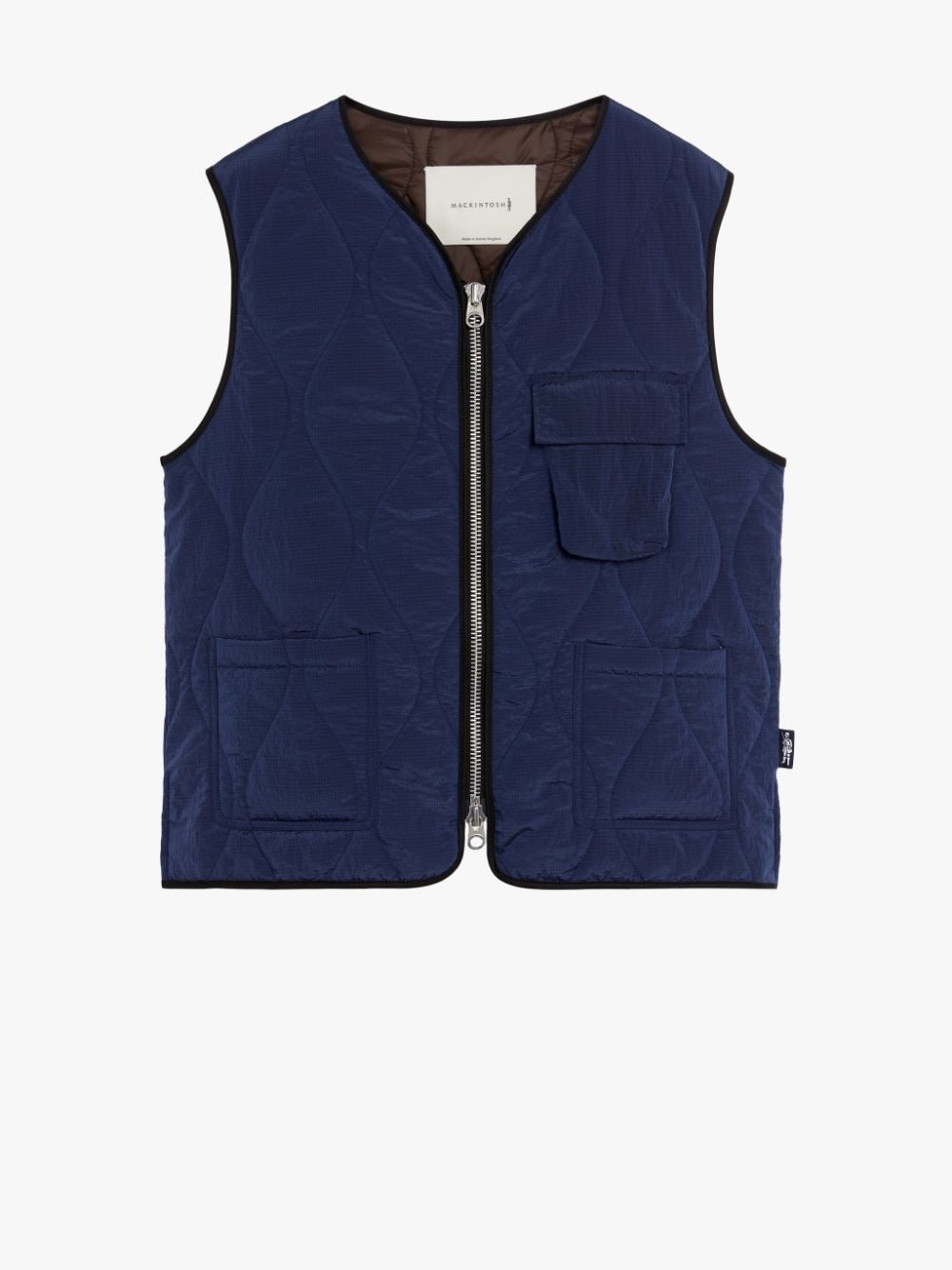 GENERAL NAVY NYLON GILET | GQM-211 - 1