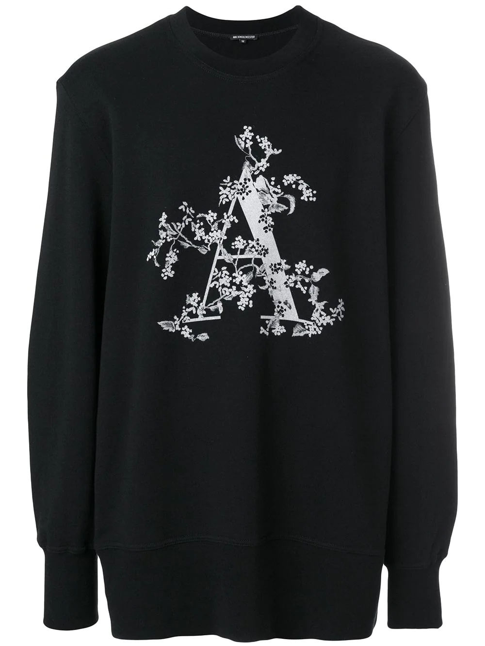 initial print sweatshirt - 1