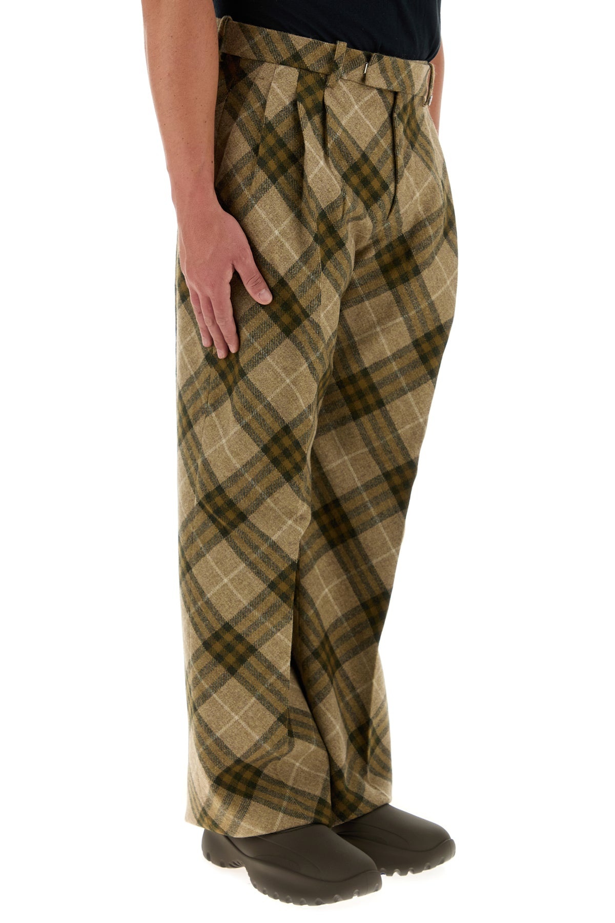 Embroidered wool pant - 3
