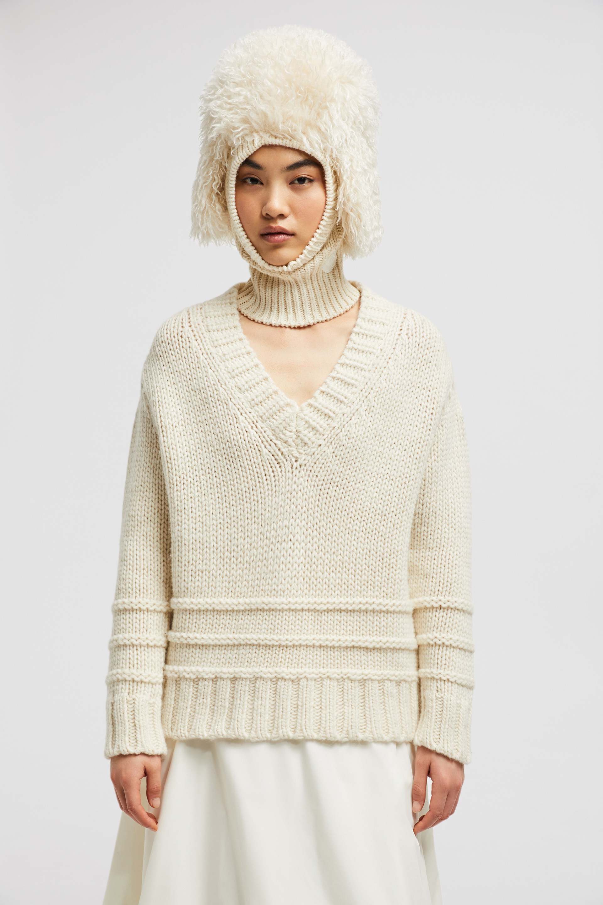 Wool V-Neck Sweater - 2