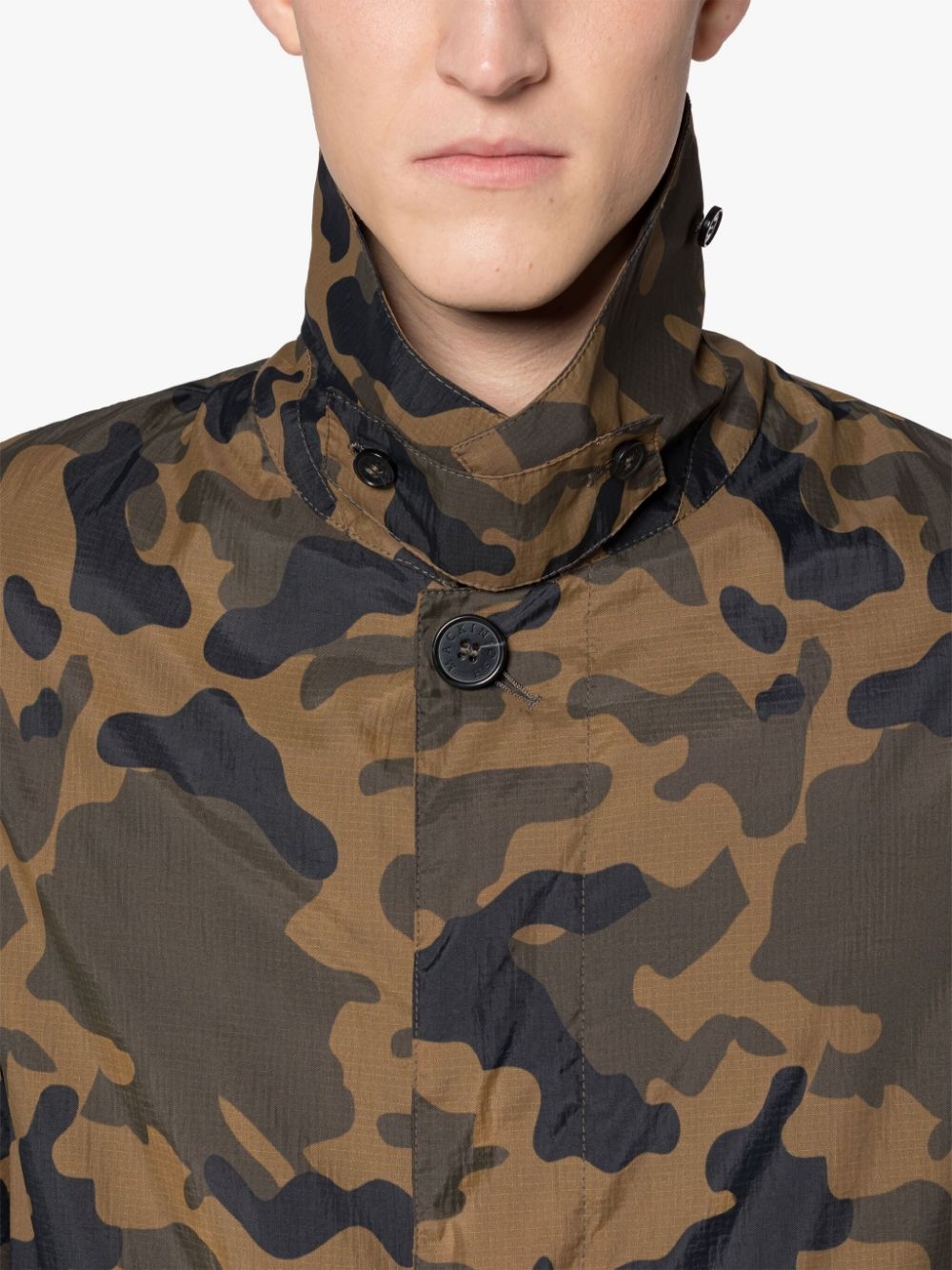 SHOWER CAMO PACKABLE NYLON COAT - 4