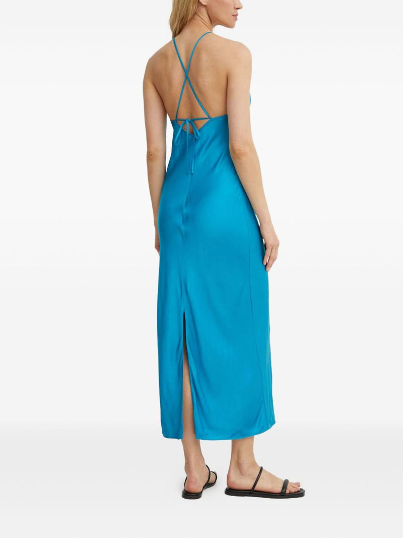 SAMSØE SAMSØE halterneck open-back midi dress outlook