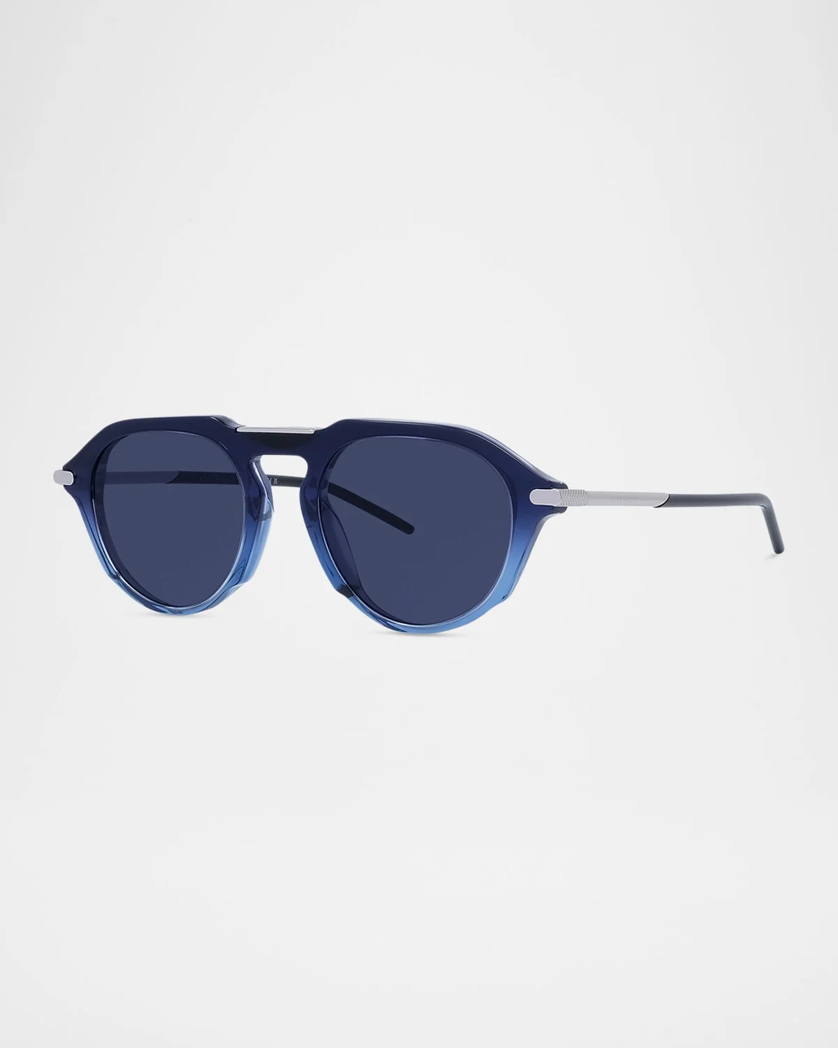 Men's GV One Acetate and Nylon Round Sunglasses - 1