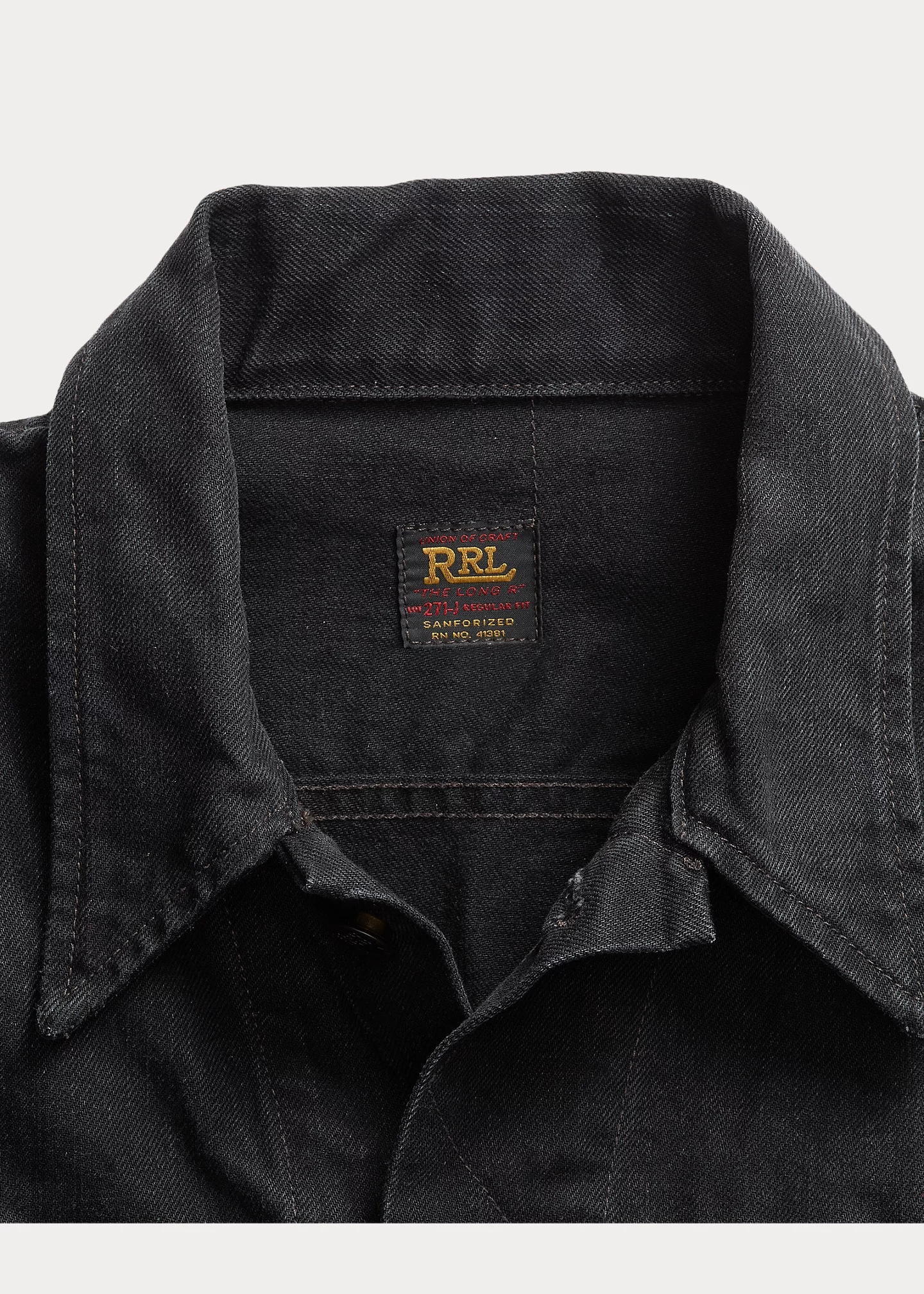 Worn-In Black Denim Trucker Jacket - 3