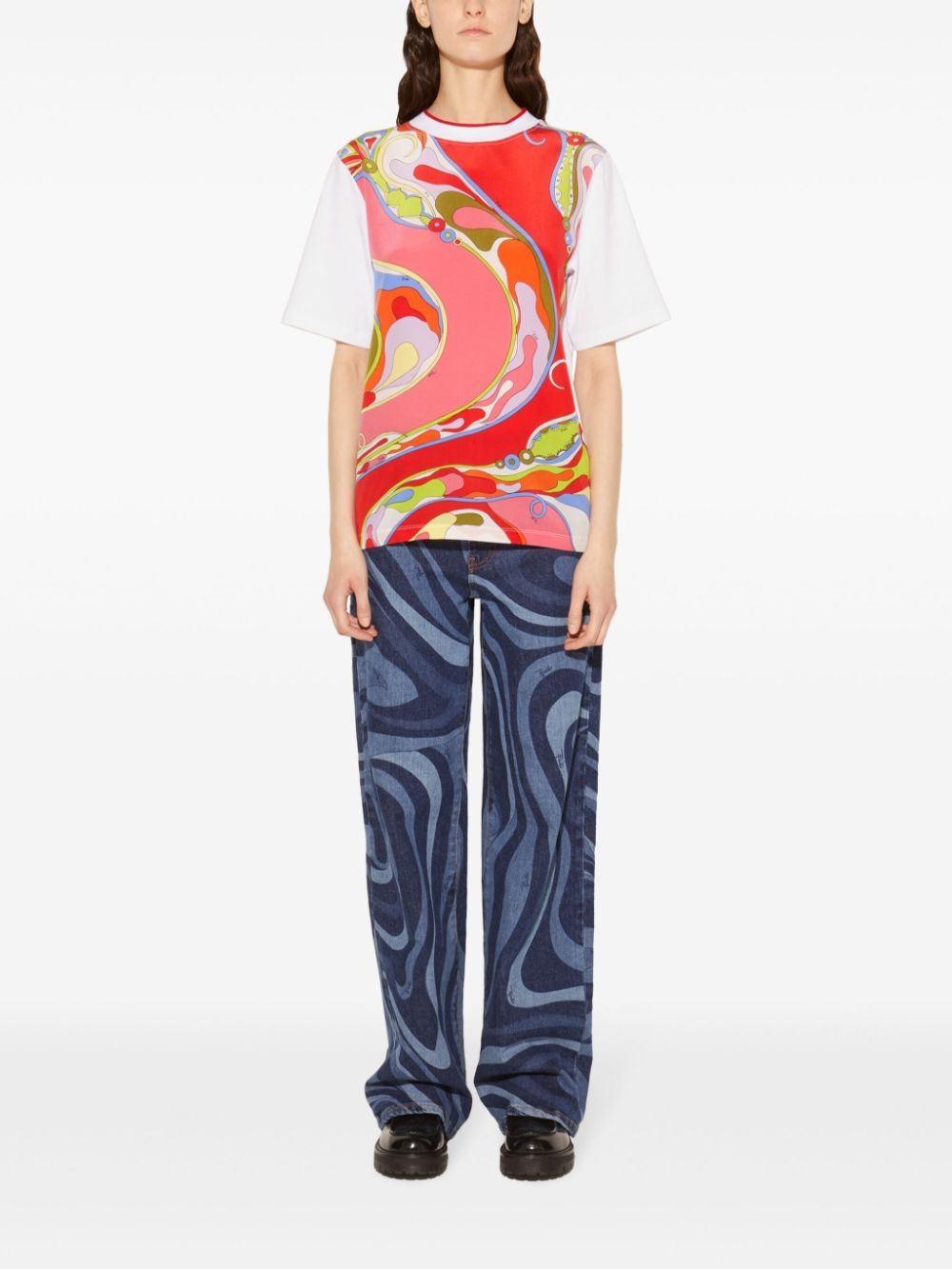 Orchidee-print t-shirt - 2
