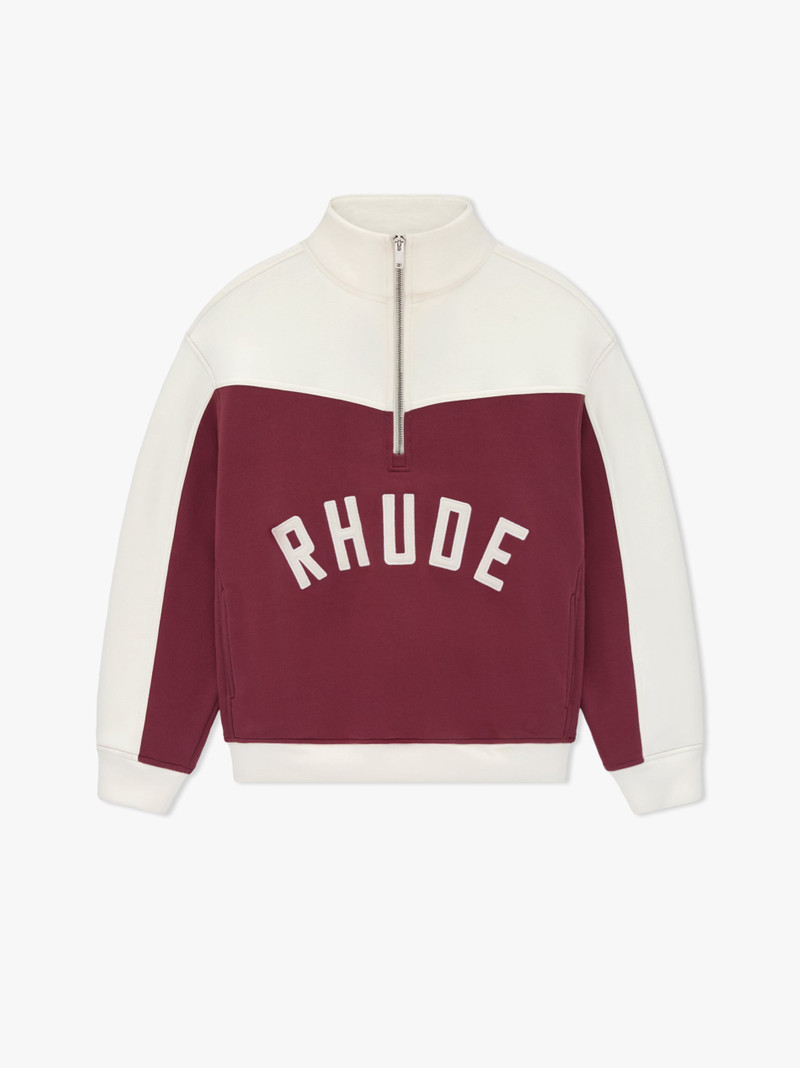 RHUDE CHAMONIX QUARTER-ZIP VARSITY 1