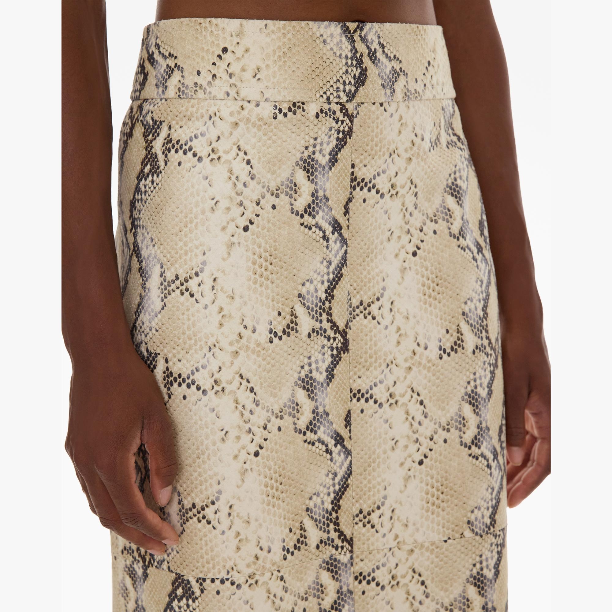 PYTHON-EMBOSSED LEATHER TANK TOP - 6