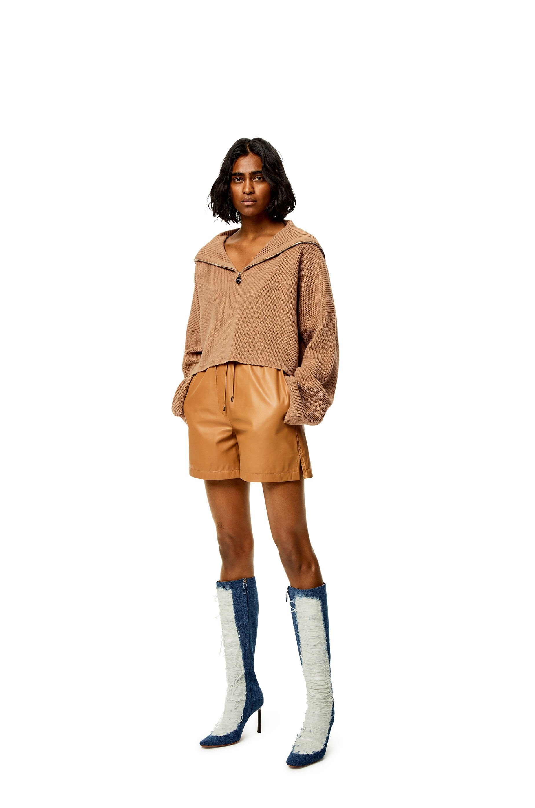 Zip-up sweater in wool - 2