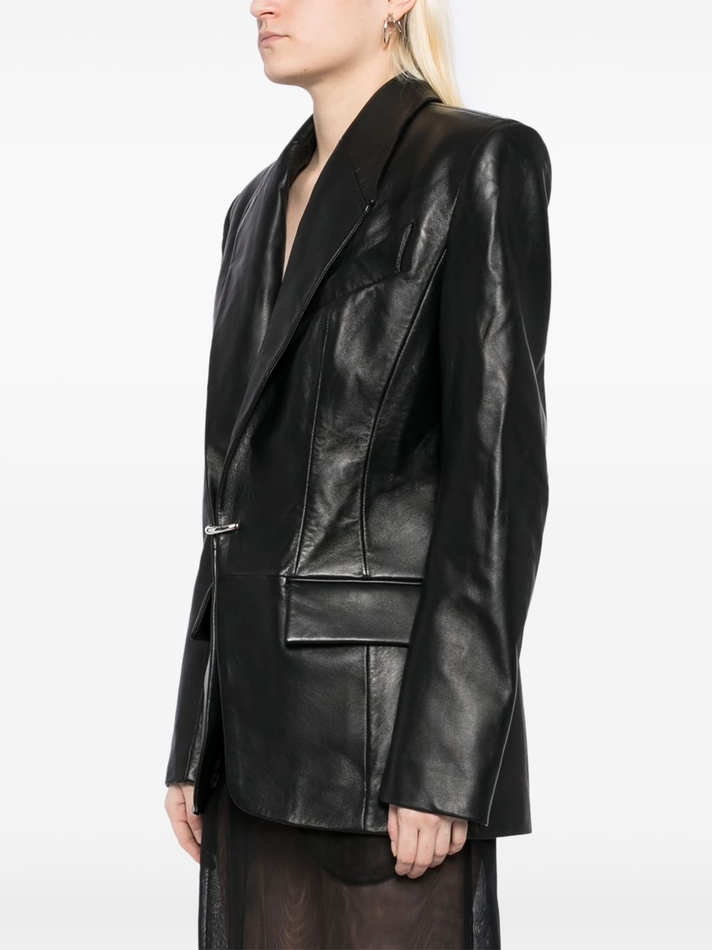ring fastening blazer - 3