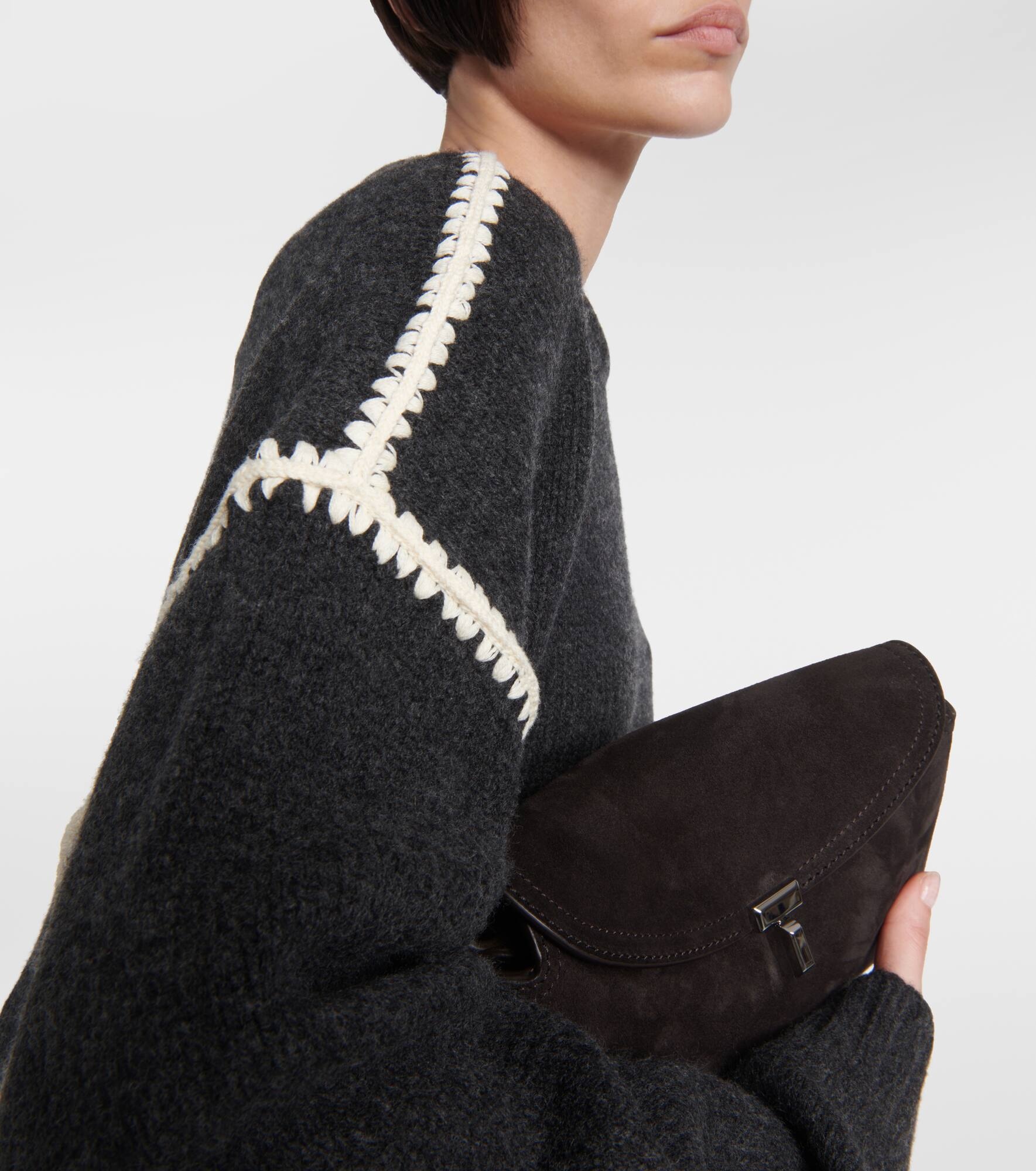 Embroidered wool and cashmere sweater - 4