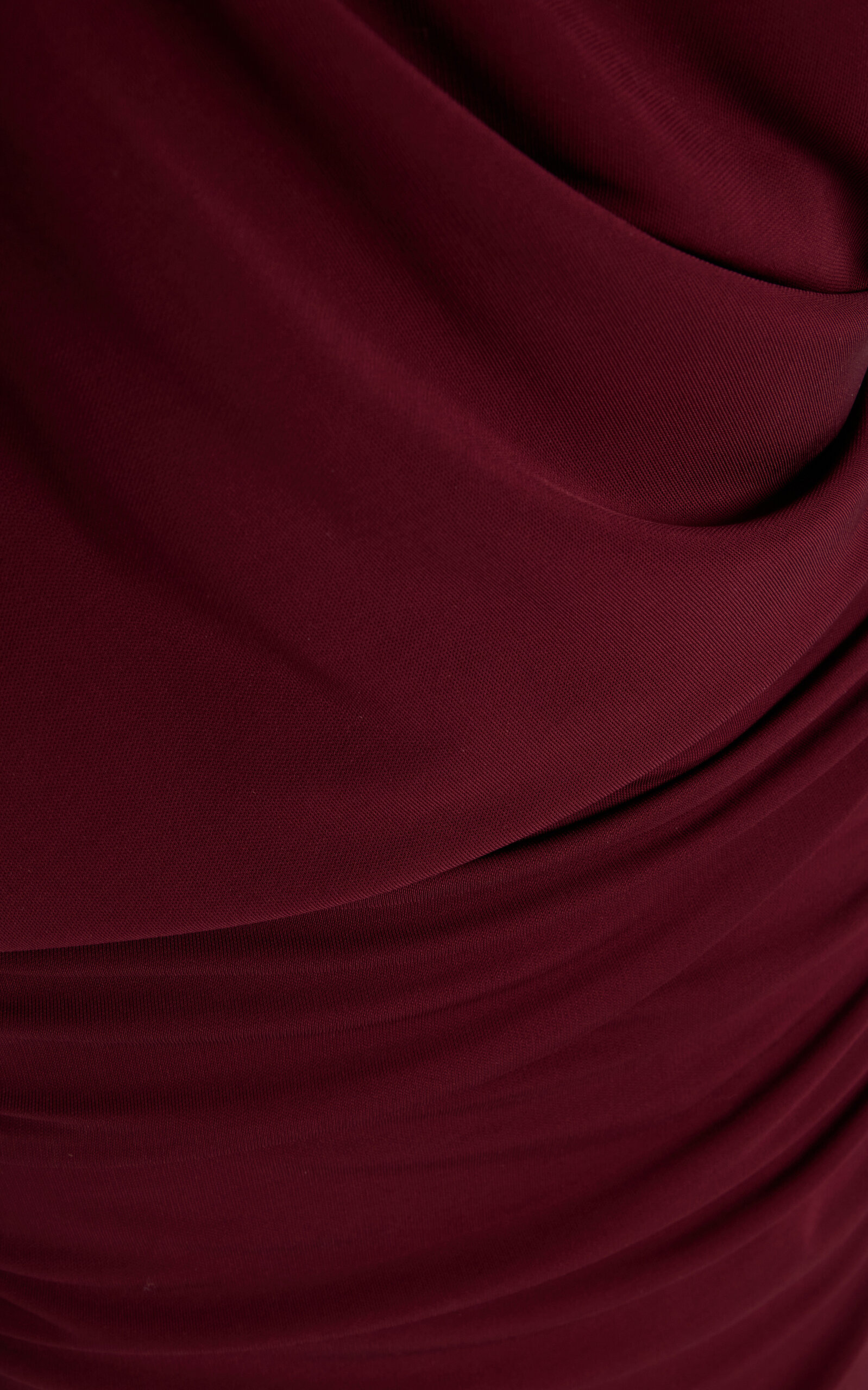 Brina Asymmetric Jersey Midi Dress burgundy - 6