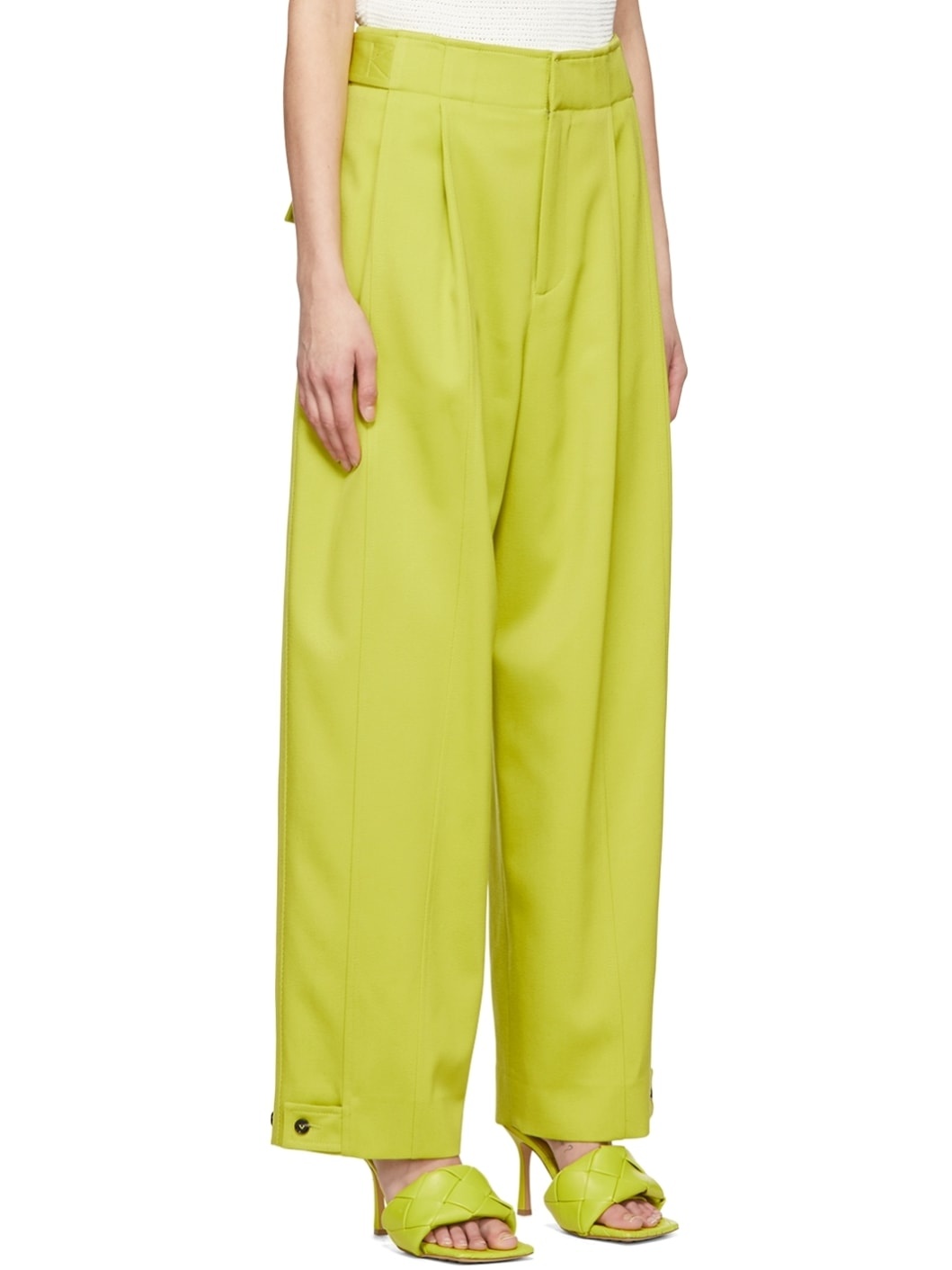 Green Wool Trousers - 2