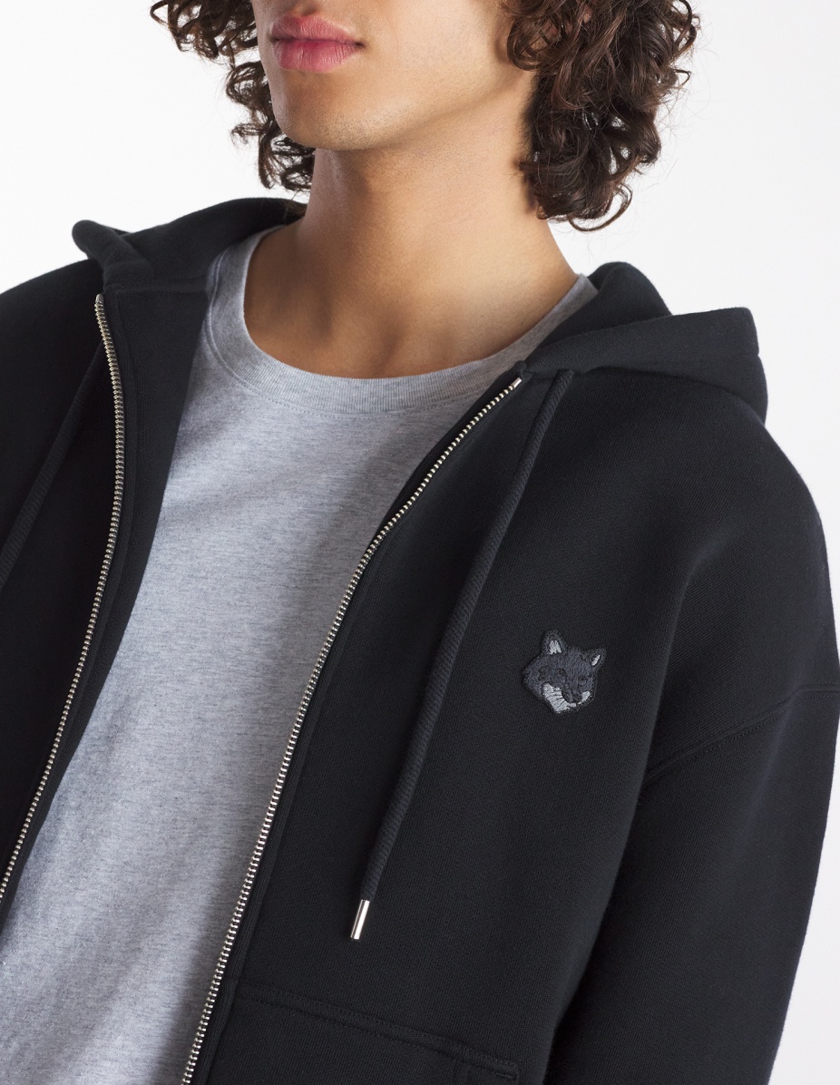BOLD FOX HEAD PATCH COMFORT ZIPPED HOODIE - 4