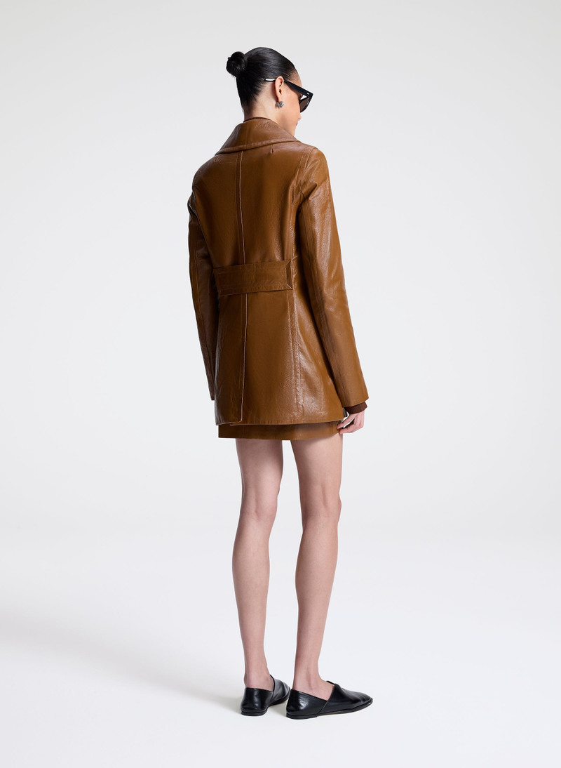Ghia Glossy Leather Jacket 6