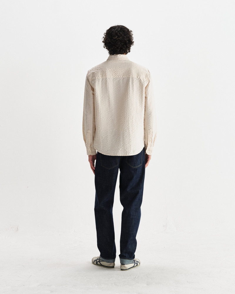 Shelly - Stone Seersucker Corduroy Shirt 6