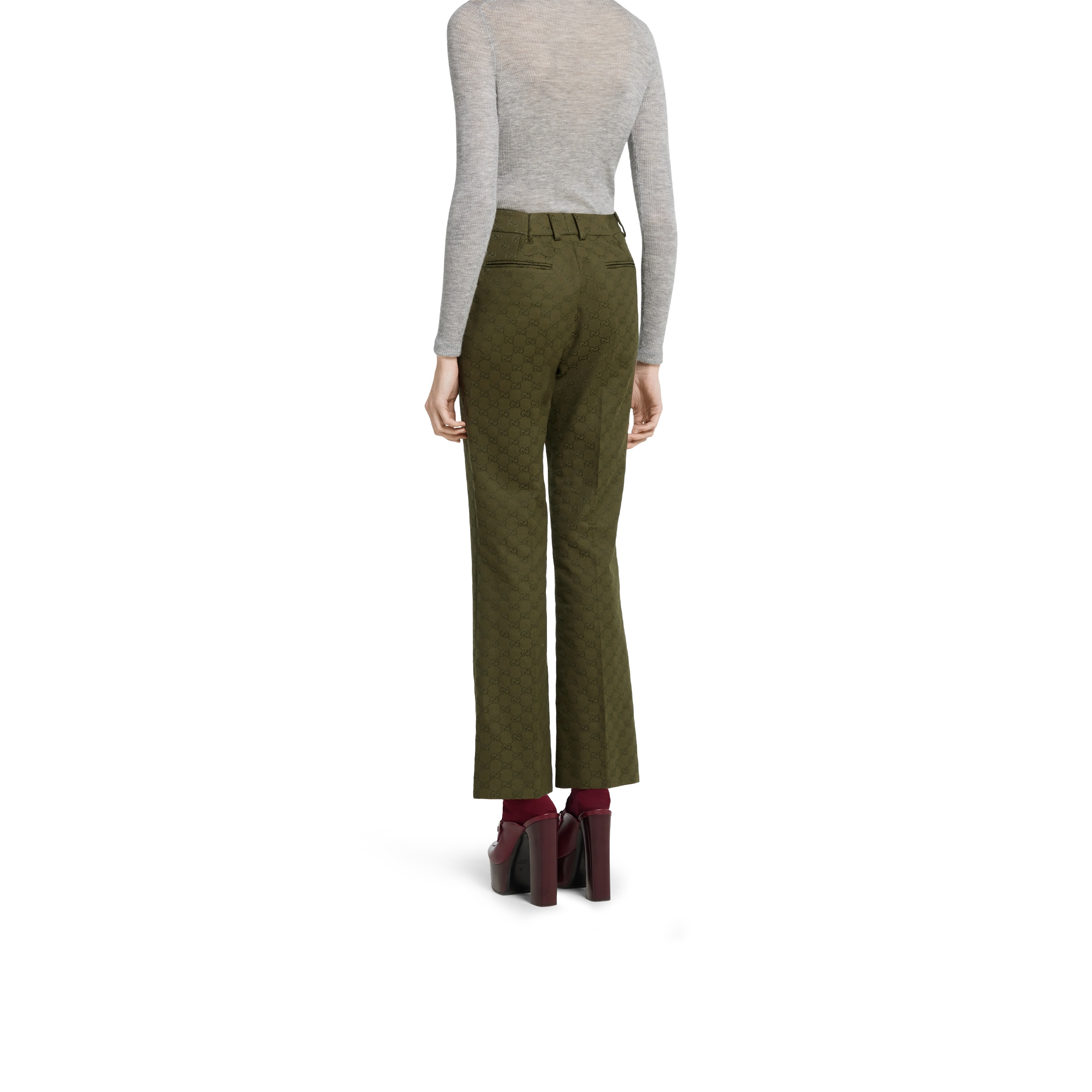 GG canvas pants - 4