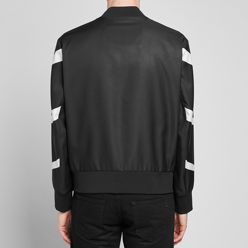 Neil Barrett Tiger Bolt Satin Bomber Jacket - 6