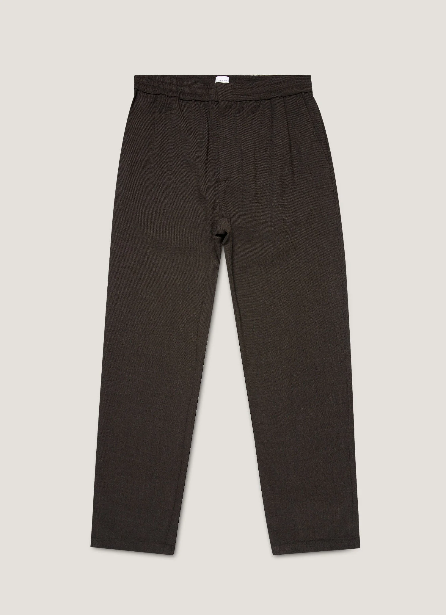 Textured Wool Drawstring Trouser - 1