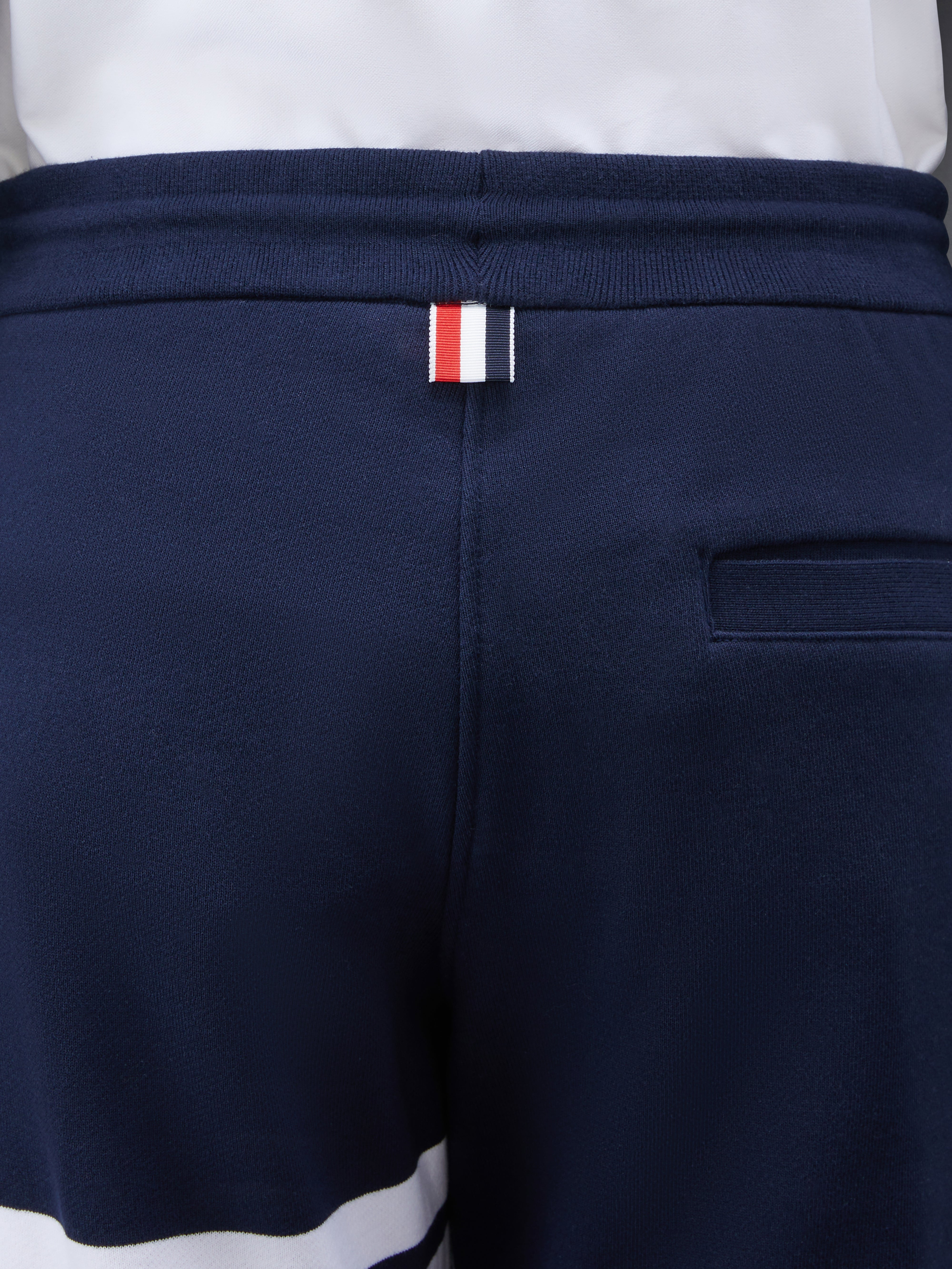 Navy Cotton Loopback Knit Engineered 4-bar Sweatpant - 5