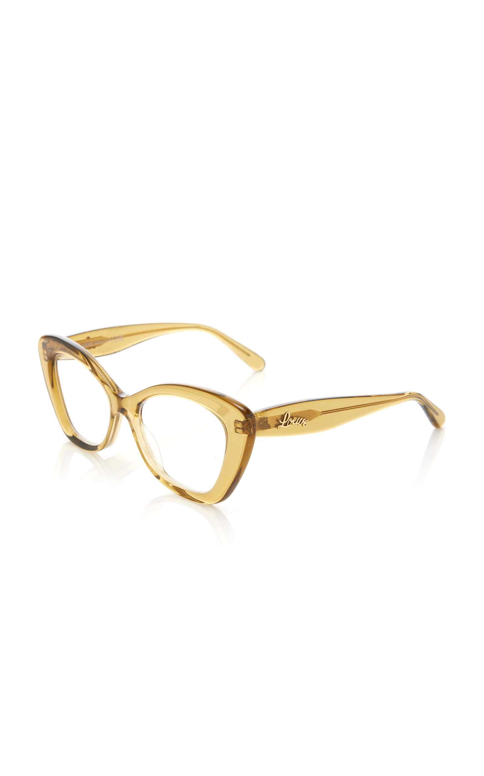 Curvy Cat-Eye Acetate Glasses green - 4