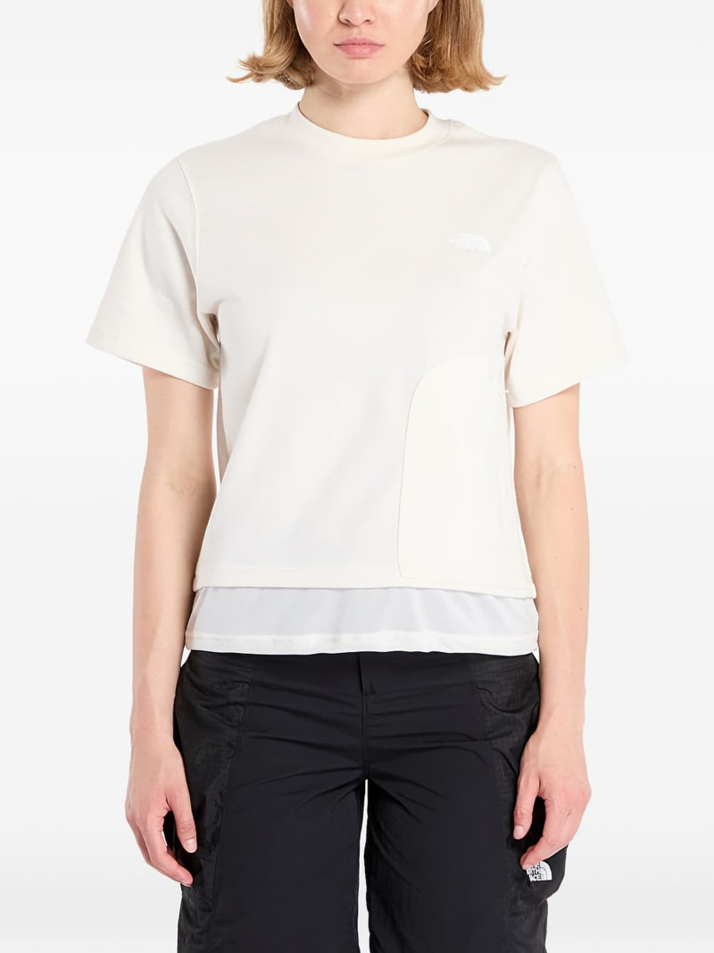 Fabric Mix Ss Tee chest logo T-shirt 3