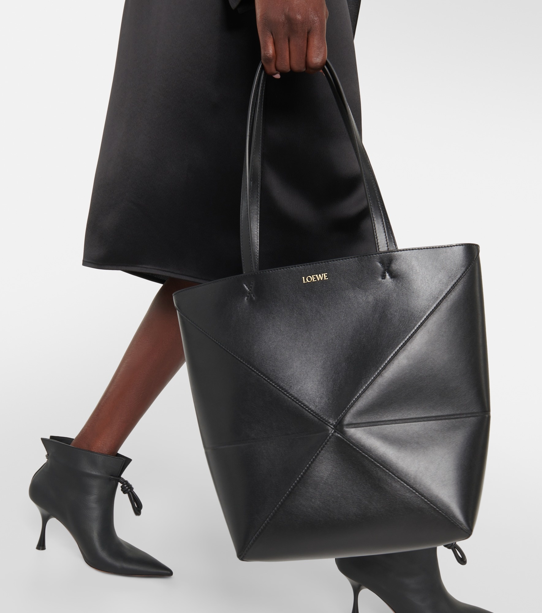 Puzzle Fold Medium leather tote bag - 7