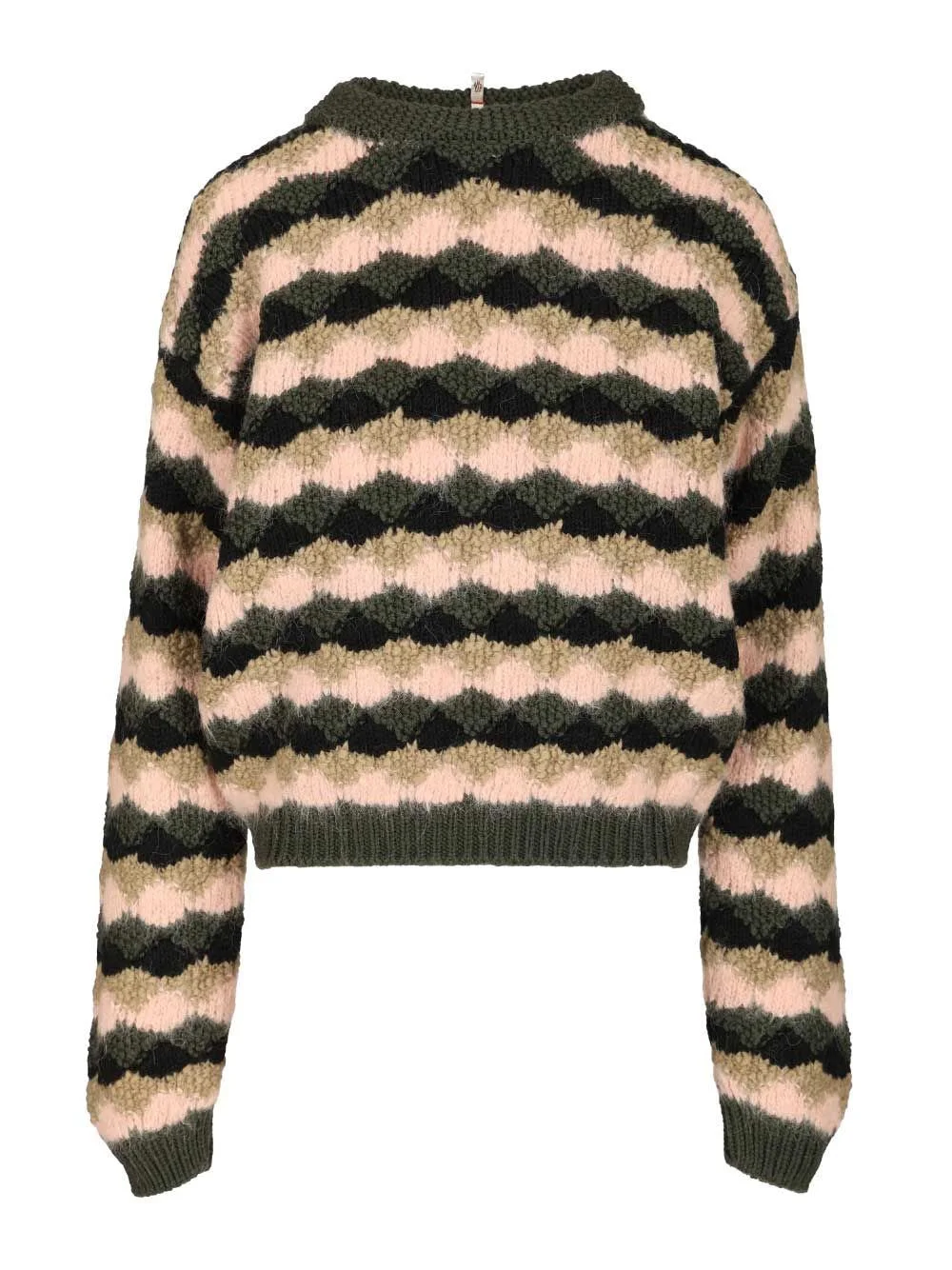 Moncler Grenoble Women Striped Sweater In Wool And Alpaca Blend - 1