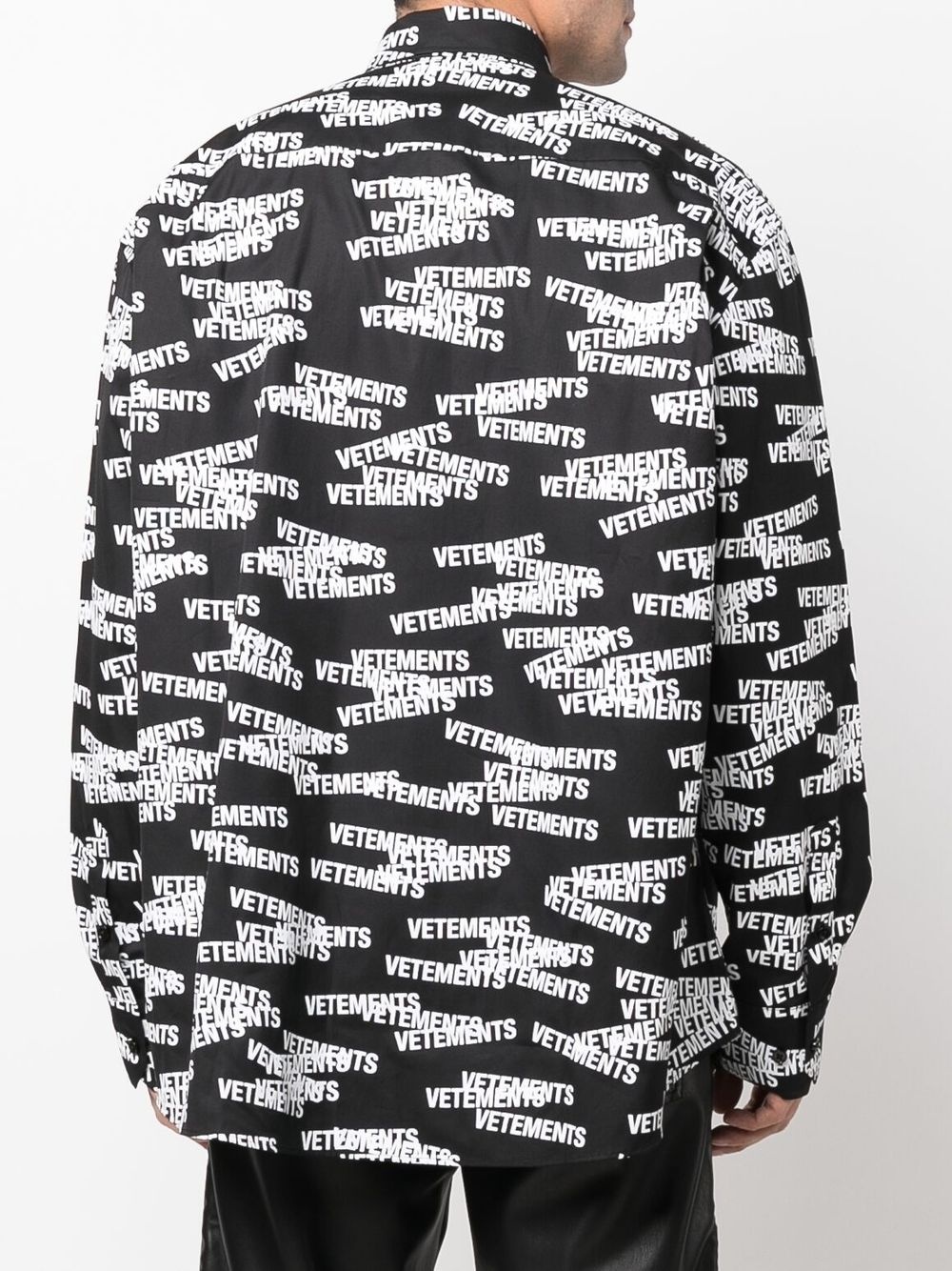 logo-print long-sleeve shirt - 5