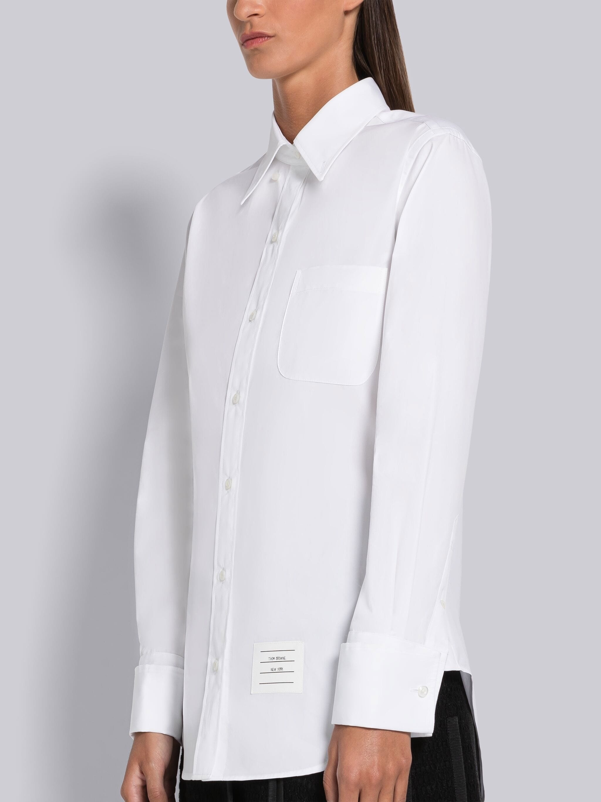 Solid Poplin French Cuff Shirt - 2