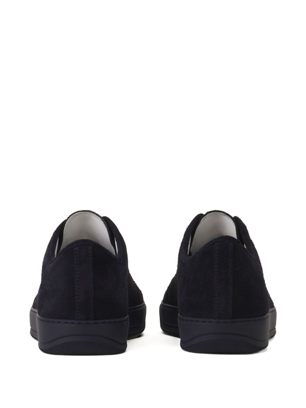 suede leather cap-toe sneakers - 3